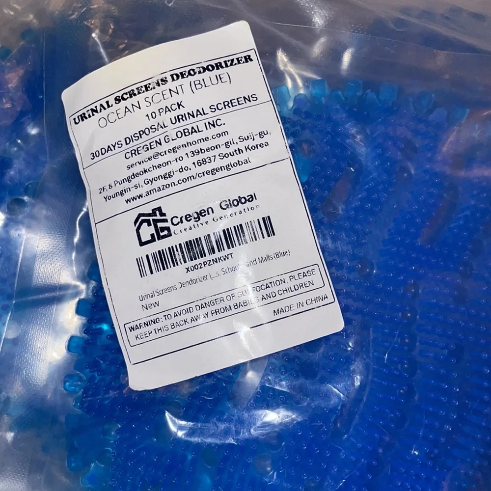 Urinal Screens Deodorizer,10 Packs Anti Splash Urinal Mats tablets Pads Bulk